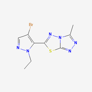 6-(4-bromo-1-ethyl-1H-pyrazol-5-yl)-3-methyl[1,2,4]triazolo[3,4-b][1,3,4]thiadiazole