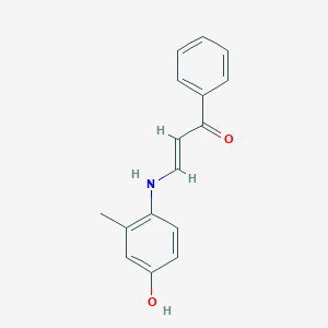 (2E)-3-[(4-hydroxy-2-methylphenyl)amino]-1-phenylprop-2-en-1-one