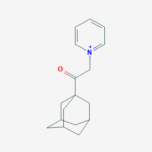 molecular formula C17H22NO+ B460560 1-[2-(1-Adamantyl)-2-oxoethyl]pyridinium 