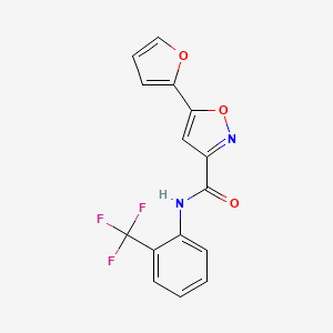 5-(2-furyl)-N-[2-(trifluoromethyl)phenyl]-3-isoxazolecarboxamide