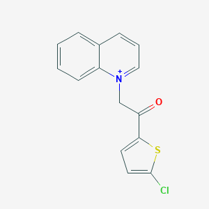 molecular formula C15H11ClNOS+ B460563 1-[2-(5-Chloro-2-thienyl)-2-oxoethyl]quinolinium 