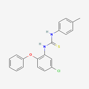 molecular formula C20H17ClN2OS B4605678 1-(5-Chloro-2-phenoxyphenyl)-3-(4-methylphenyl)thiourea 