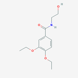 molecular formula C13H19NO4 B4605714 3,4-diethoxy-N-(2-hydroxyethyl)benzamide 