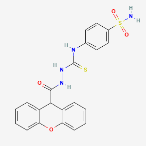 N-[4-(aminosulfonyl)phenyl]-2-(9H-xanthen-9-ylcarbonyl)hydrazinecarbothioamide