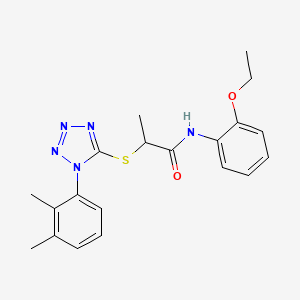 2-{[1-(2,3-dimethylphenyl)-1H-tetrazol-5-yl]thio}-N-(2-ethoxyphenyl)propanamide