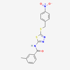 3-methyl-N-{5-[(4-nitrobenzyl)sulfanyl]-1,3,4-thiadiazol-2-yl}benzamide