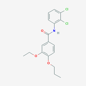 molecular formula C18H19Cl2NO3 B4605773 N-(2,3-dichlorophenyl)-3-ethoxy-4-propoxybenzamide 