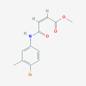 molecular formula C12H12BrNO3 B4605789 methyl (Z)-4-(4-bromo-3-methylanilino)-4-oxobut-2-enoate 