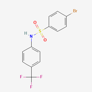 4-bromo-N-[4-(trifluoromethyl)phenyl]benzenesulfonamide