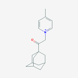 molecular formula C18H24NO+ B460583 1-[2-(1-Adamantyl)-2-oxoethyl]-4-methylpyridinium 