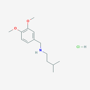 N-(3,4-dimethoxybenzyl)-3-methylbutan-1-amine hydrochloride