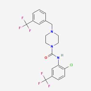 N-[2-chloro-5-(trifluoromethyl)phenyl]-4-[3-(trifluoromethyl)benzyl]-1-piperazinecarboxamide