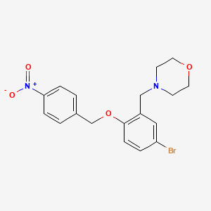 4-{5-bromo-2-[(4-nitrobenzyl)oxy]benzyl}morpholine