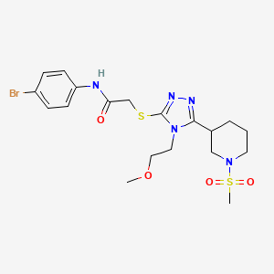 N-(4-bromophenyl)-2-({4-(2-methoxyethyl)-5-[1-(methylsulfonyl)-3-piperidinyl]-4H-1,2,4-triazol-3-yl}thio)acetamide