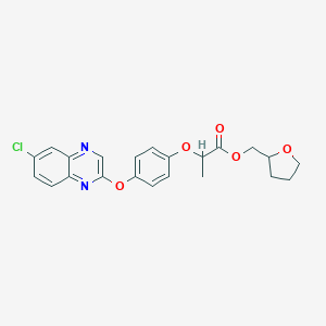 molecular formula C22H21ClN2O5 B046060 奎唑草酯-对呋喃基 CAS No. 119738-06-6