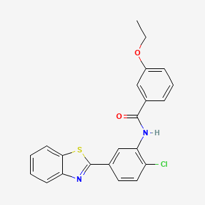 N-[5-(1,3-benzothiazol-2-yl)-2-chlorophenyl]-3-ethoxybenzamide