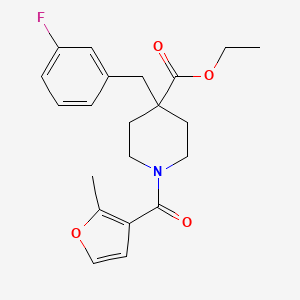 ethyl 4-(3-fluorobenzyl)-1-(2-methyl-3-furoyl)-4-piperidinecarboxylate