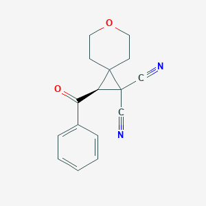 molecular formula C16H14N2O2 B460610 2-Benzoyl-6-oxaspiro[2.5]octane-1,1-dicarbonitrile 