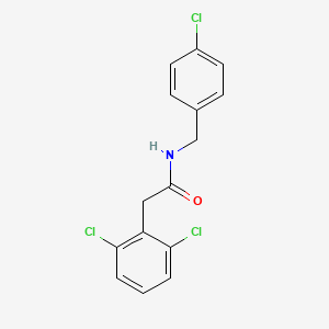 molecular formula C15H12Cl3NO B4606128 N-(4-chlorobenzyl)-2-(2,6-dichlorophenyl)acetamide 