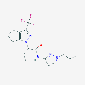 N~1~-(1-PROPYL-1H-PYRAZOL-3-YL)-2-[3-(TRIFLUOROMETHYL)-5,6-DIHYDROCYCLOPENTA[C]PYRAZOL-1(4H)-YL]BUTANAMIDE