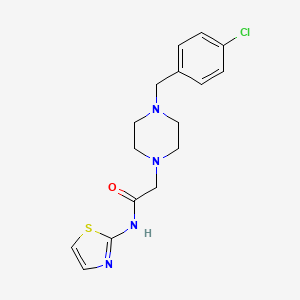 2-{4-[(4-chlorophenyl)methyl]piperazin-1-yl}-N-(1,3-thiazol-2-yl)acetamide