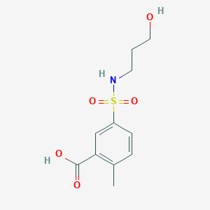 5-(3-Hydroxypropylsulfamoyl)-2-methylbenzoic acid