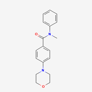 molecular formula C18H20N2O2 B4606305 N-methyl-4-(4-morpholinyl)-N-phenylbenzamide 