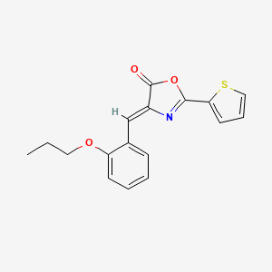 4-(2-propoxybenzylidene)-2-(2-thienyl)-1,3-oxazol-5(4H)-one