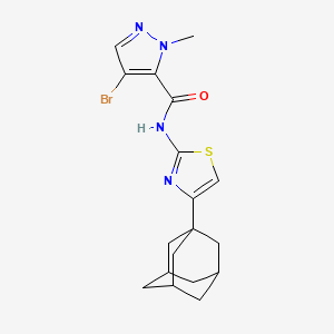 N-[4-(1-adamantyl)-1,3-thiazol-2-yl]-4-bromo-1-methyl-1H-pyrazole-5-carboxamide