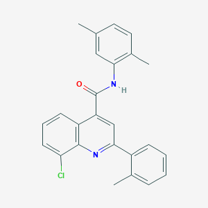 8-chloro-N-(2,5-dimethylphenyl)-2-(2-methylphenyl)-4-quinolinecarboxamide