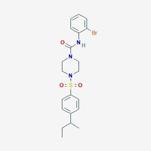 N-(2-bromophenyl)-4-{[4-(butan-2-yl)phenyl]sulfonyl}piperazine-1-carboxamide