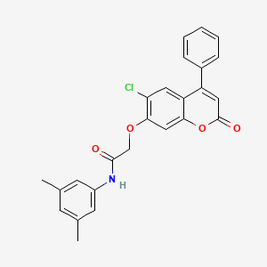 2-[(6-chloro-2-oxo-4-phenyl-2H-chromen-7-yl)oxy]-N-(3,5-dimethylphenyl)acetamide