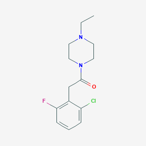 molecular formula C14H18ClFN2O B4606467 1-[(2-氯-6-氟苯基)乙酰]-4-乙基哌嗪 