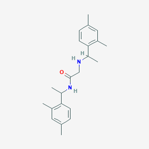 molecular formula C22H30N2O B4606488 N,N~2~-bis[1-(2,4-dimethylphenyl)ethyl]glycinamide 