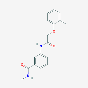 molecular formula C17H18N2O3 B4606521 N-methyl-3-{[(2-methylphenoxy)acetyl]amino}benzamide 