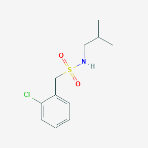 molecular formula C11H16ClNO2S B4606562 1-(2-chlorophenyl)-N-(2-methylpropyl)methanesulfonamide 