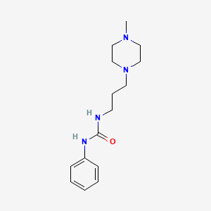 molecular formula C15H24N4O B4606586 N-[3-(4-methyl-1-piperazinyl)propyl]-N'-phenylurea 