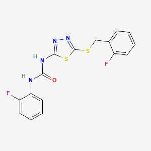 1-{5-[(2-Fluorobenzyl)sulfanyl]-1,3,4-thiadiazol-2-yl}-3-(2-fluorophenyl)urea