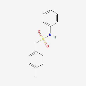 molecular formula C14H15NO2S B4606591 1-(4-methylphenyl)-N-phenylmethanesulfonamide 