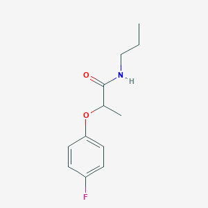 molecular formula C12H16FNO2 B4606609 2-(4-fluorophenoxy)-N-propylpropanamide 