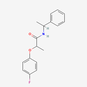 2-(4-fluorophenoxy)-N-(1-phenylethyl)propanamide