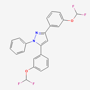 3,5-bis[3-(difluoromethoxy)phenyl]-1-phenyl-1H-pyrazole