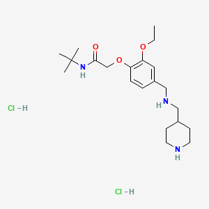 N-(tert-butyl)-2-(2-ethoxy-4-{[(4-piperidinylmethyl)amino]methyl}phenoxy)acetamide dihydrochloride