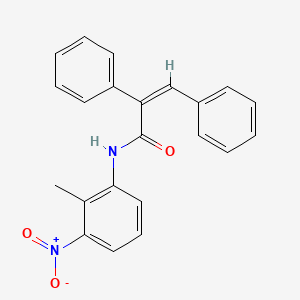 (2Z)-N-(2-methyl-3-nitrophenyl)-2,3-diphenylprop-2-enamide