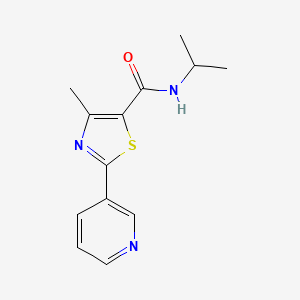 N-isopropyl-4-methyl-2-(3-pyridinyl)-1,3-thiazole-5-carboxamide