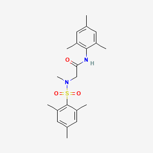 molecular formula C21H28N2O3S B4606686 N~2~-methyl-N-(2,4,6-trimethylphenyl)-N~2~-[(2,4,6-trimethylphenyl)sulfonyl]glycinamide 