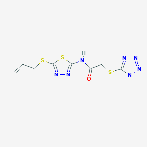 N-[5-(allylthio)-1,3,4-thiadiazol-2-yl]-2-[(1-methyl-1H-tetrazol-5-yl)thio]acetamide