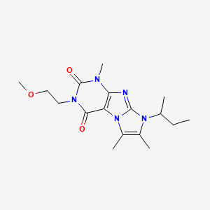 6-Butan-2-yl-2-(2-methoxyethyl)-4,7,8-trimethylpurino[7,8-a]imidazole-1,3-dione