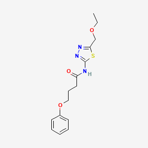 N-[5-(ethoxymethyl)-1,3,4-thiadiazol-2-yl]-4-phenoxybutanamide