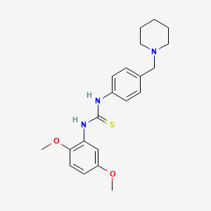 1-(2,5-Dimethoxyphenyl)-3-[4-(piperidin-1-ylmethyl)phenyl]thiourea